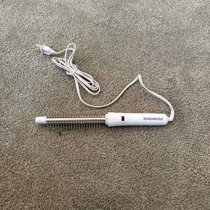Vintage Windmere Electric Hair Curling Iron White Stainless Steel